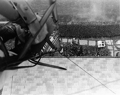 View looking down at ground